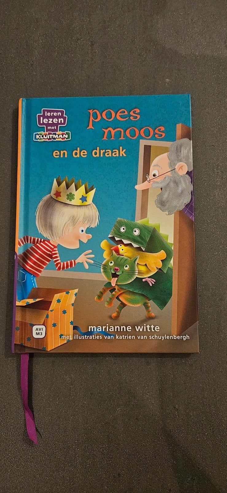 Poes Moos en de Draak - Leren Lezen met Kluitman, Ophalen of Verzenden, Zo goed als nieuw, Marianne Witte, 3 tot 4 jaar