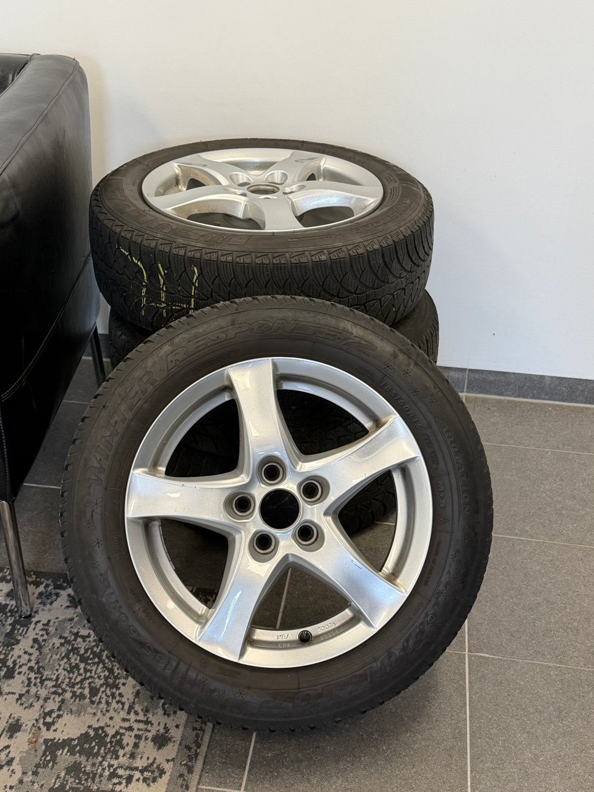 Winterset Skoda Rapid 15 inch, Ophalen, Gebruikt, 15 inch, Banden en Velgen