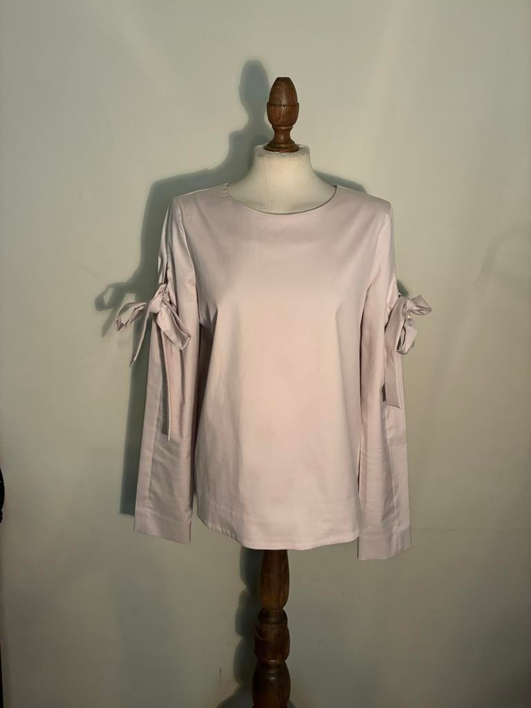 COS BLOUSE COTTON BEIGE, Verzenden, Zo goed als nieuw, Maat 38/40 (M), Beige