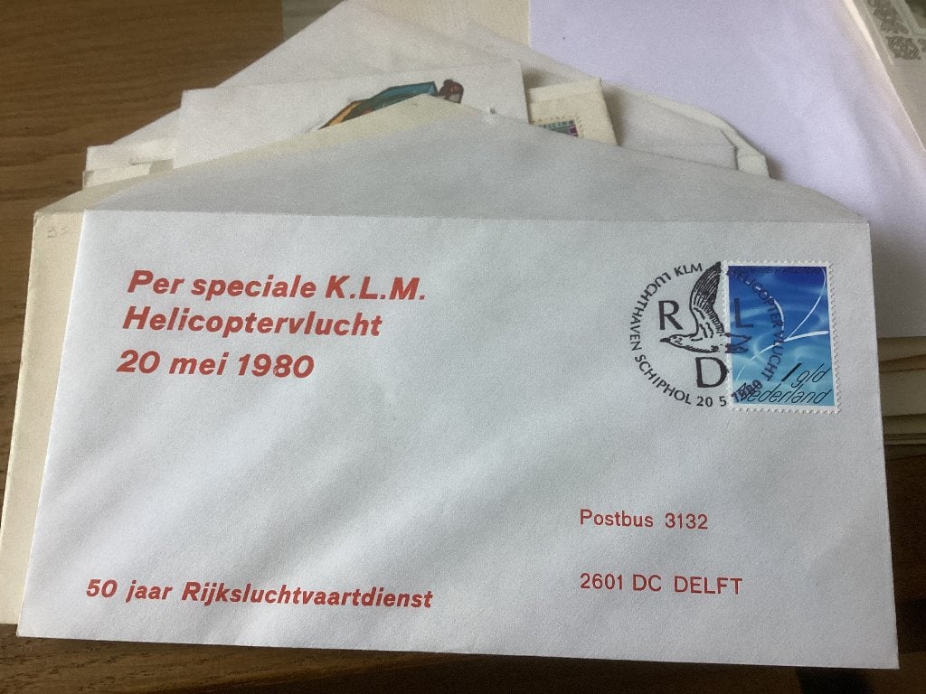 No4810 KLM helicopter vlucht 20-5-1980 Heb ook Nederland jaa, Ophalen of Verzenden, Onbeschreven, Nederland