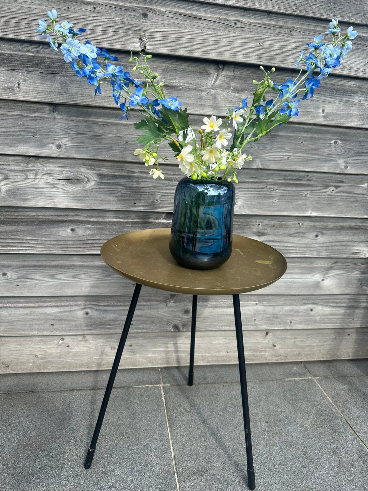 Bijzettafeltje met vaasdecoratie, Minder dan 55 cm, Gebruikt, Rond, Ophalen