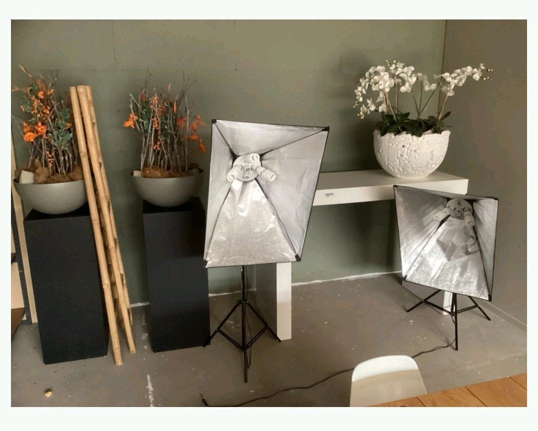Complete Bresser foto studio lichtstudio met 2x softbox, Complete fotostudio, Ophalen of Verzenden, Zo goed als nieuw, Nvt