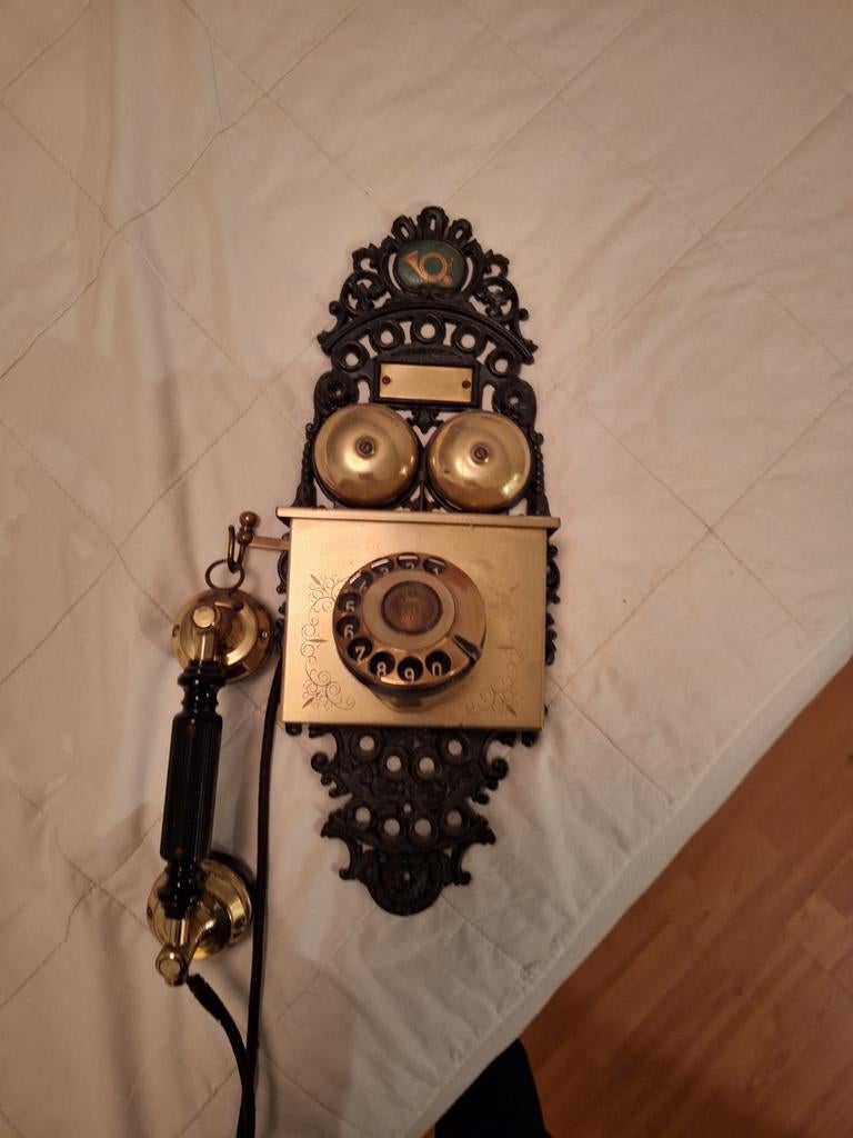 Antieke Telefoon met Draaischijf - Decoratief, Ophalen, Gebruikt, 1 handset