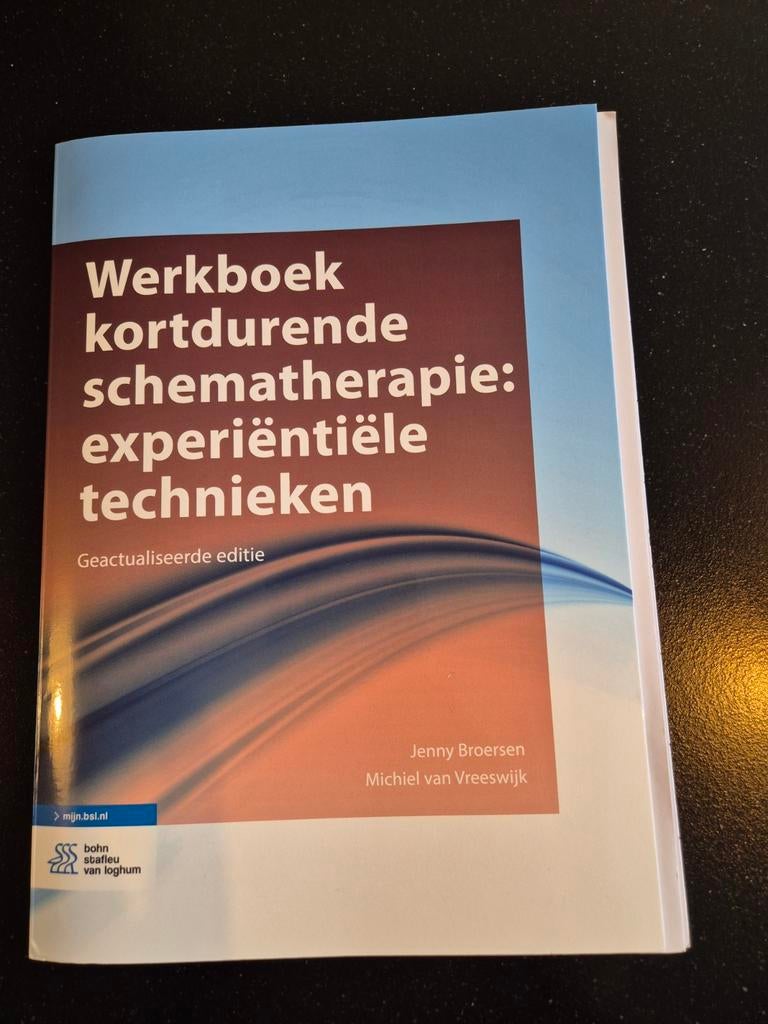 Werkboek kortdurende schematherapie: experiëntiële technieke, Nieuw, Gamma, Jenny Broersen, Michiel van Vreeswijk, HBO