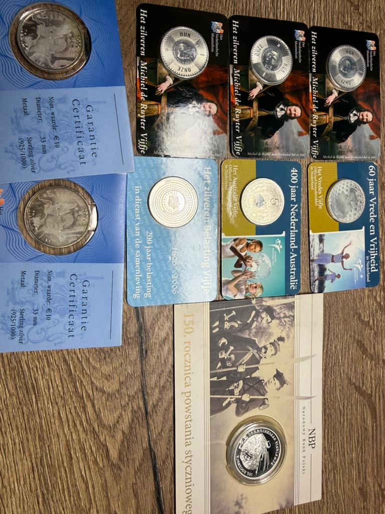 Coincards voor zilverprijs, Postzegels en Munten, Munten | Nederland, Setje, Koningin Beatrix, Zilver, Euro's