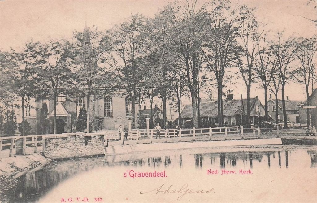 702-206-005 s'Gravendeel Ned Herv Kerk, Verzenden, Voor 1920, Zuid-Holland