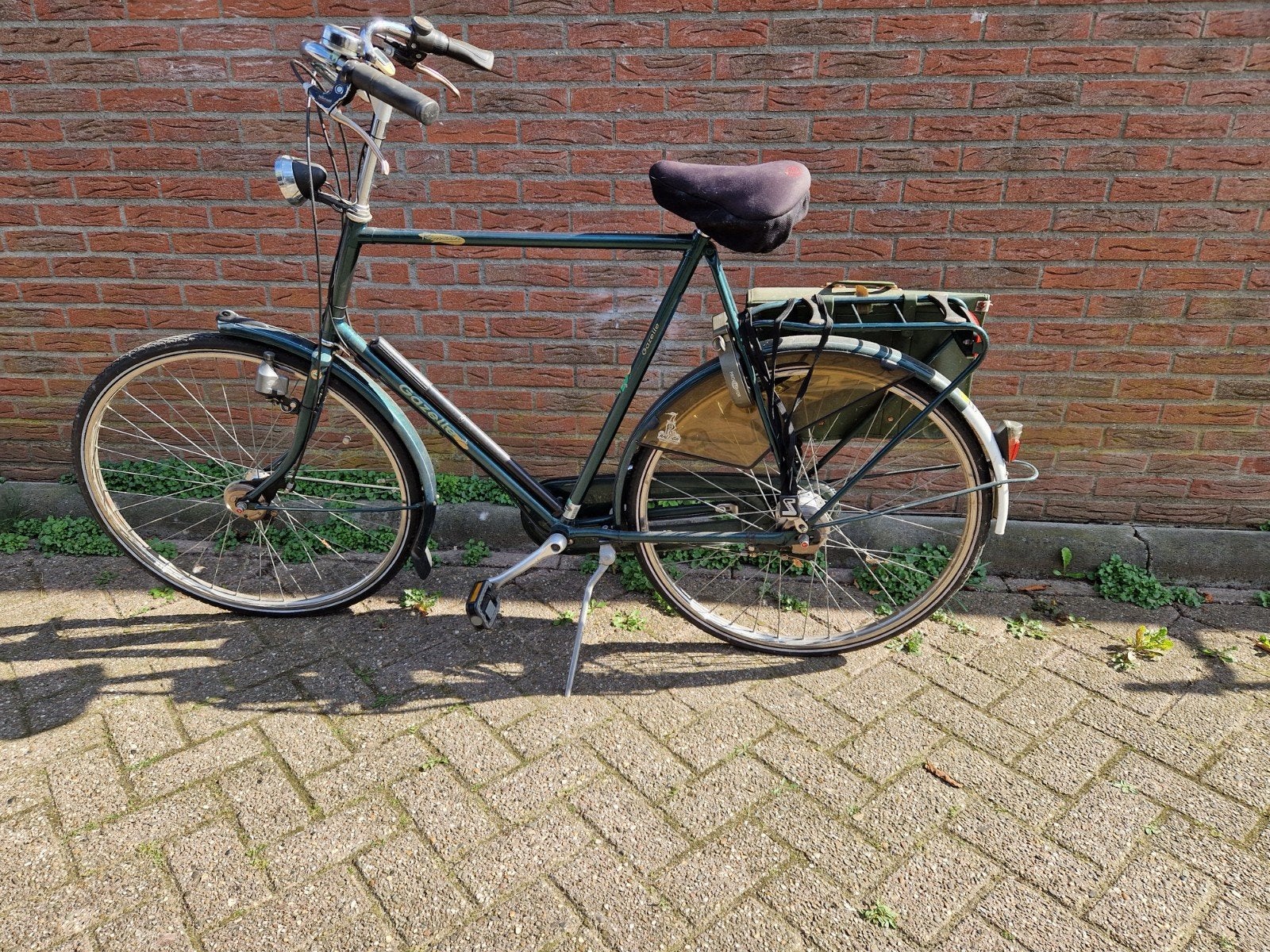 Gazelle stadsfiets - Groen - Gebruikt, Fietsen en Brommers, Fietsen | Dames | Damesfietsen, Ophalen, Velgrem, Gazelle, 53 tot 56 cm