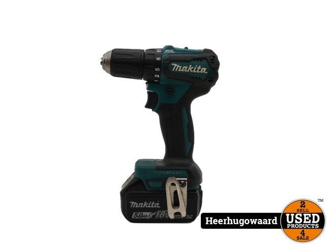 Makita DDF483 Accuboormachine incl. 5Ah Accu in Goede Staat