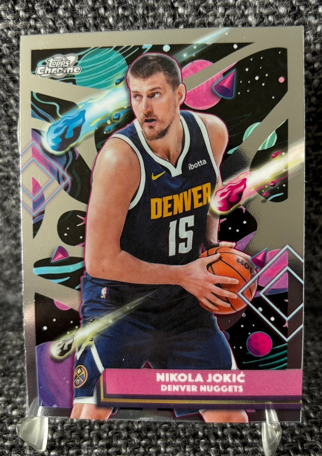 Nikola Jokic Topps Cosmic Chrome Denver Nuggets NBA card, Ophalen of Verzenden, Nieuw