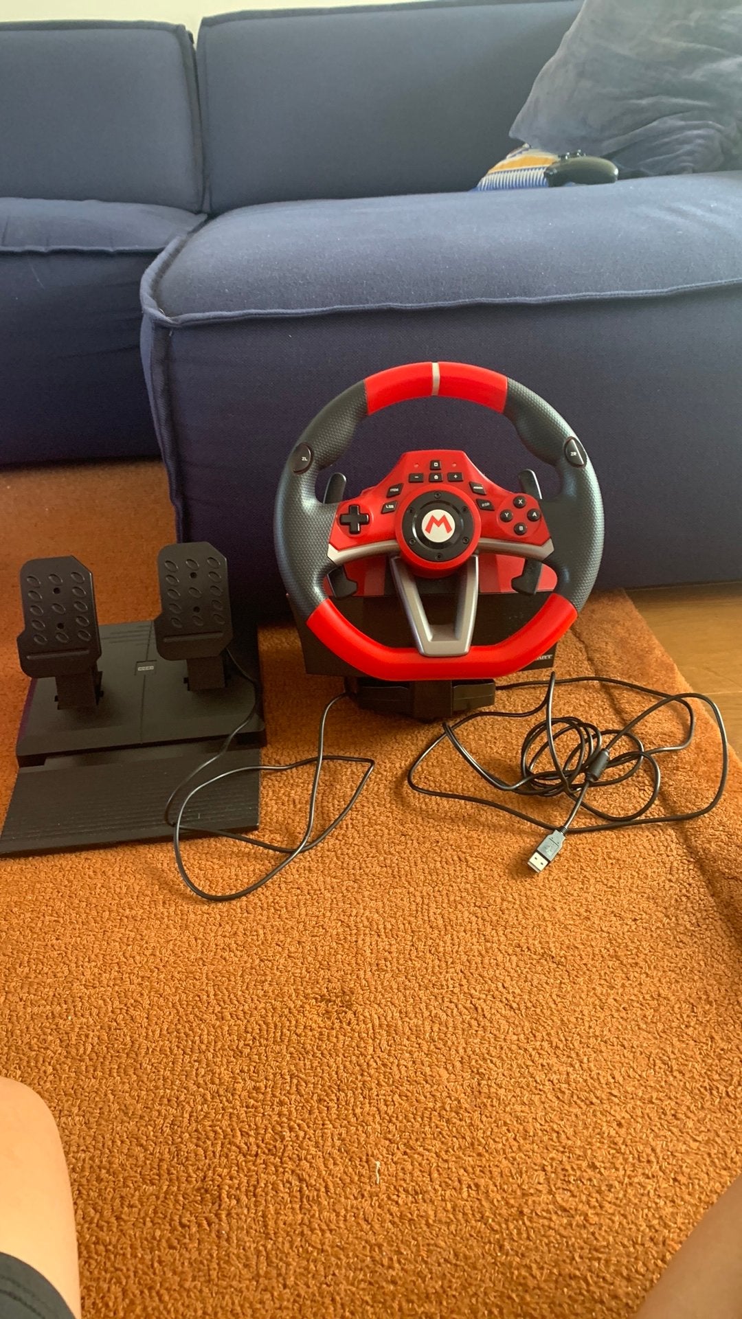 Hori Mario kart Racing Wheel Pro Deluxe incl gratis spel!, Spelcomputers en Games, Ophalen, Gebruikt, Switch, Overige typen