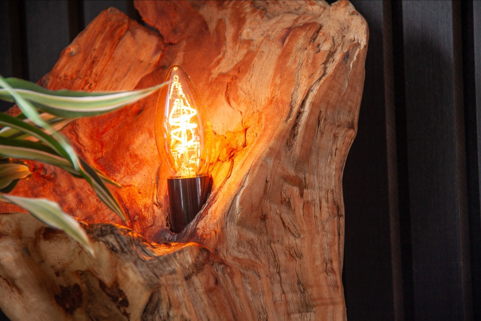 Unieke Dimbare Drijfhout Tafellamp - Handgemaakt, Huis en Inrichting, Lampen | Tafellampen, Ophalen of Verzenden, Nieuw, Hout