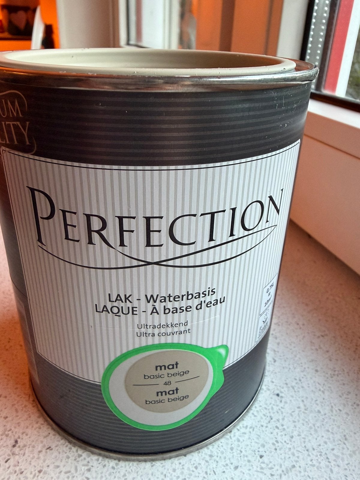 Perfection Houtlak Ultradekkend - Mat - Basic Beige - 750ml, Ophalen, Beige, Nieuw, Lak
