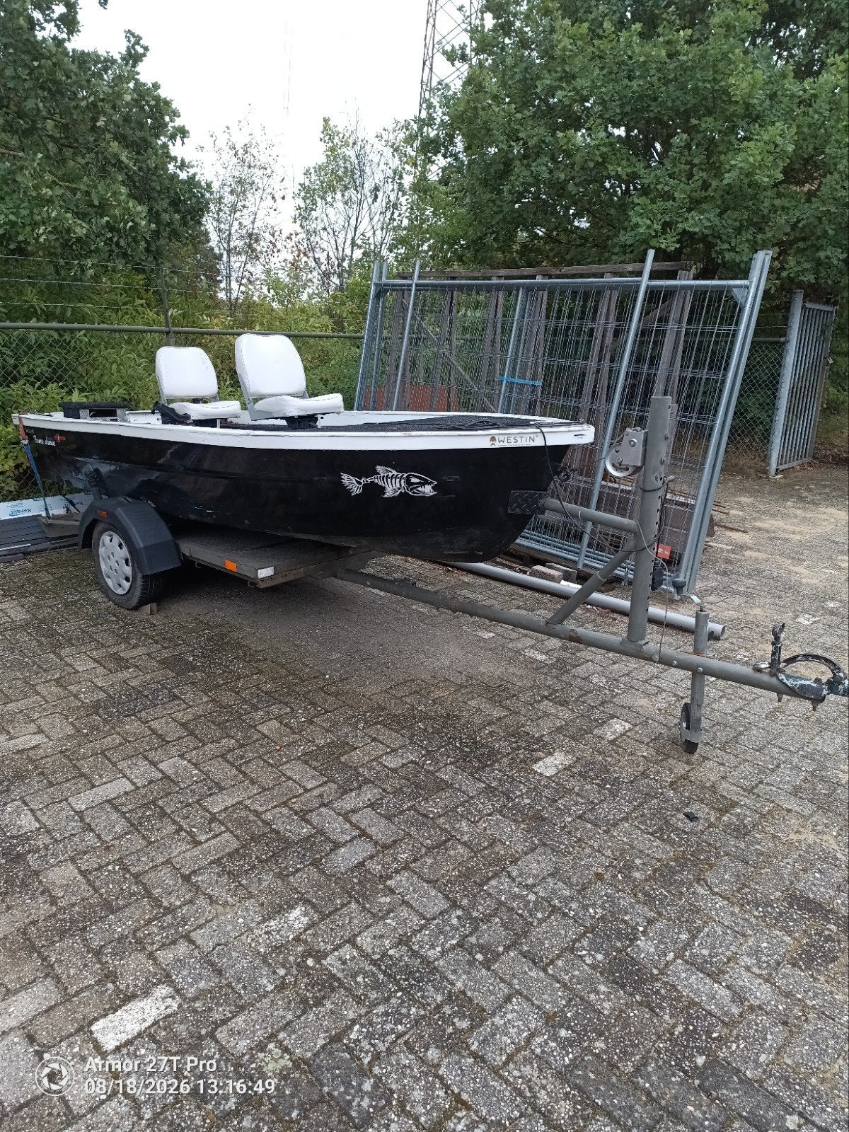 aluminium visboot, Watersport en Boten, Ophalen, 10 tot 30 pk, Gebruikt, 4 m