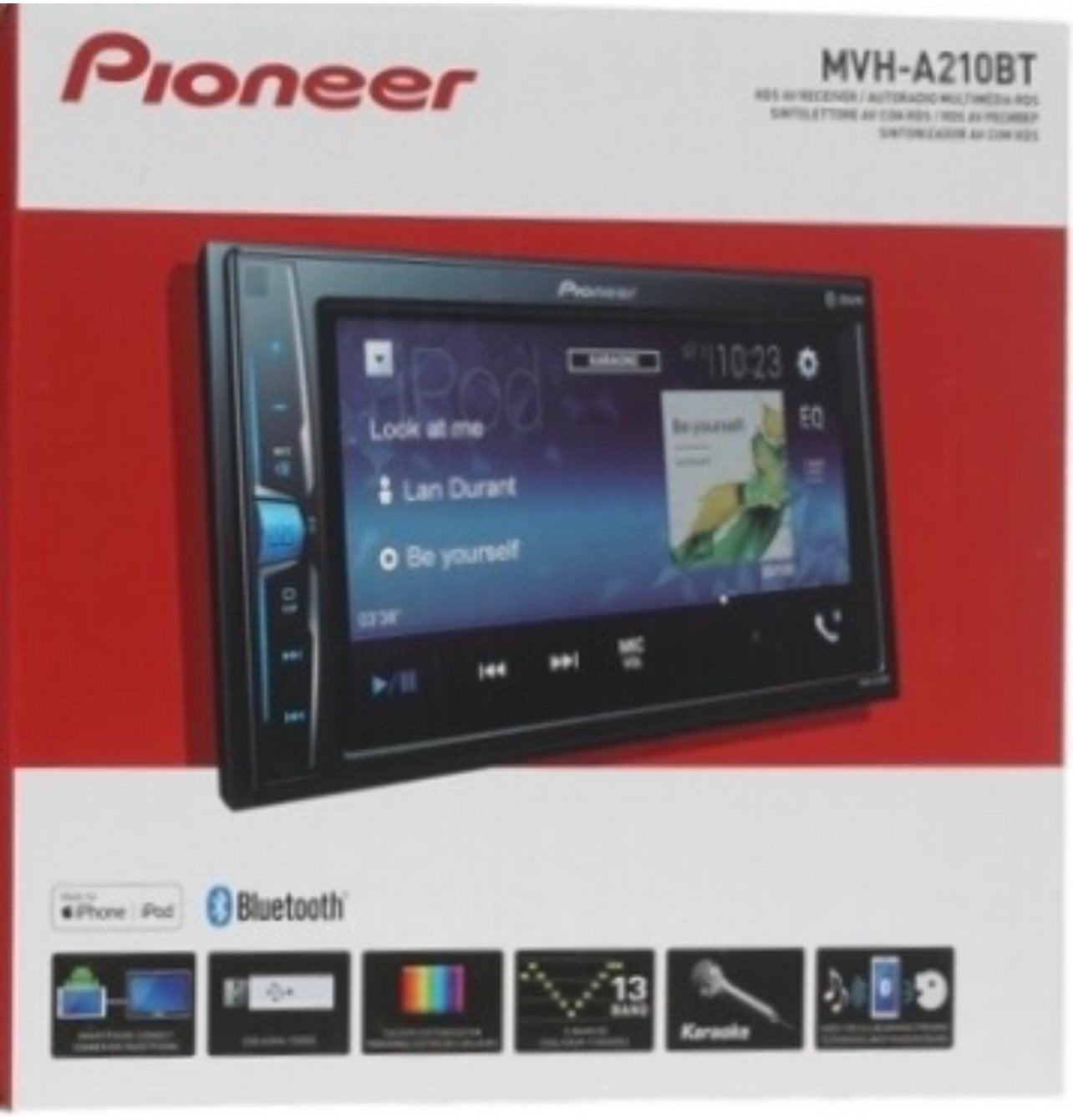 Pioneer AVH-280BT autoradio met Bluetooth&achteruitrijcamera, Ophalen of Verzenden, Zo goed als nieuw