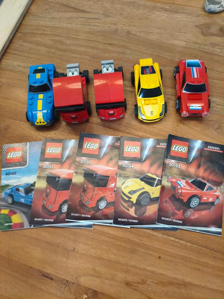 Lego Shell Ferrari 40182 30191x2 30194 30193, Gebruikt, Verzenden, Lego, Meerdere sets