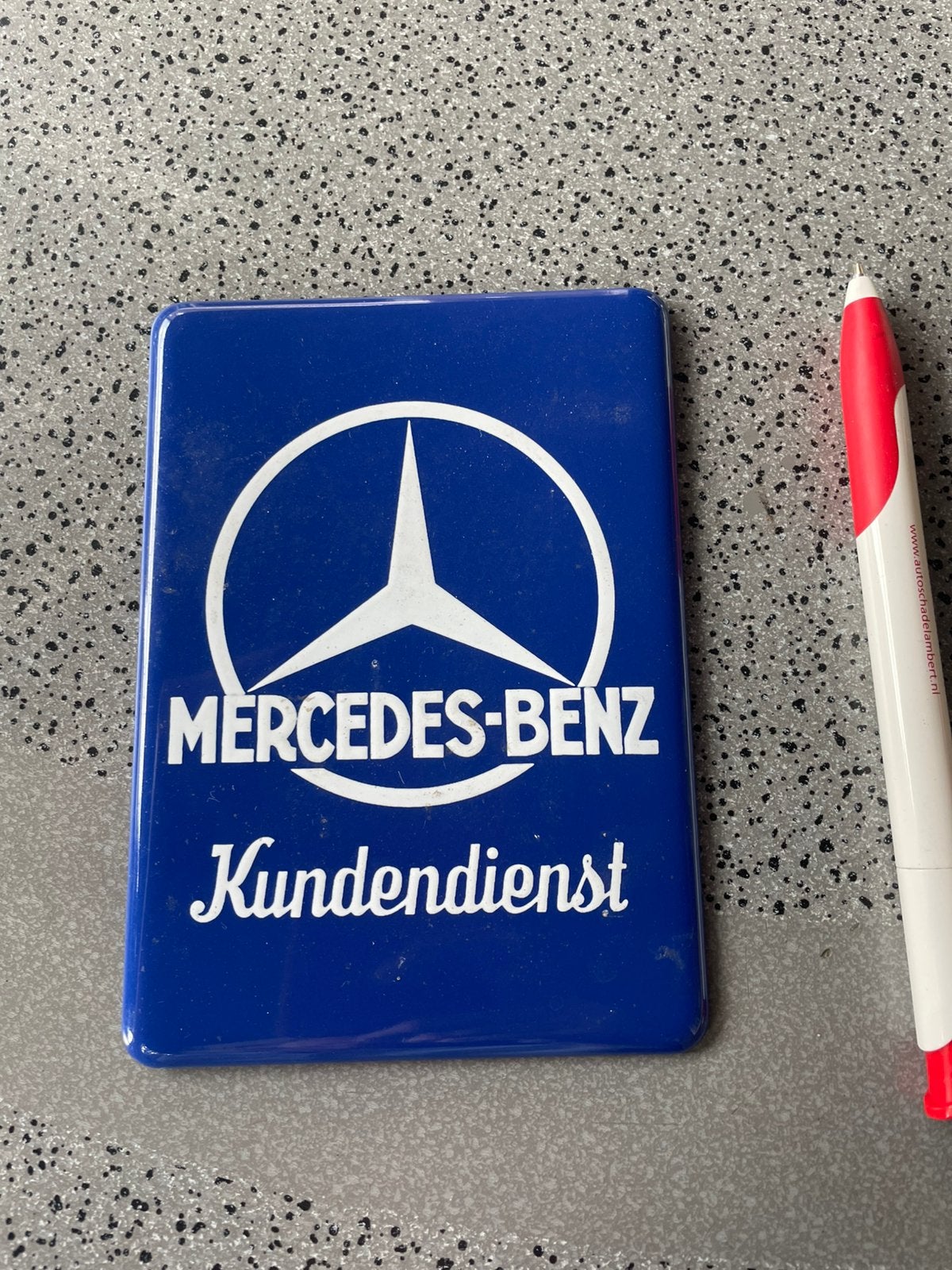 Mercedes Benz reclame bord, Ophalen of Verzenden, Zo goed als nieuw, Reclamebord