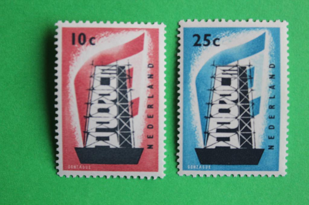 681-682 Europazegels 1956 Postfris, Ophalen of Verzenden, Na 1940, Postfris