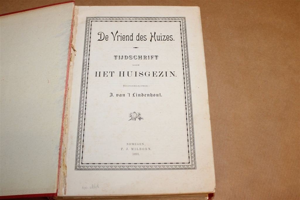 De Vriend des Huizes 1891 — Tijdschrift Huisgezin met ill., Ophalen of Verzenden