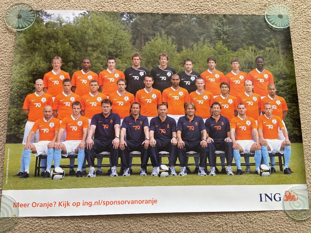 Nederlandse elftal poster, Ophalen of Verzenden, Gebruikt, A1 t/m A3, Sport