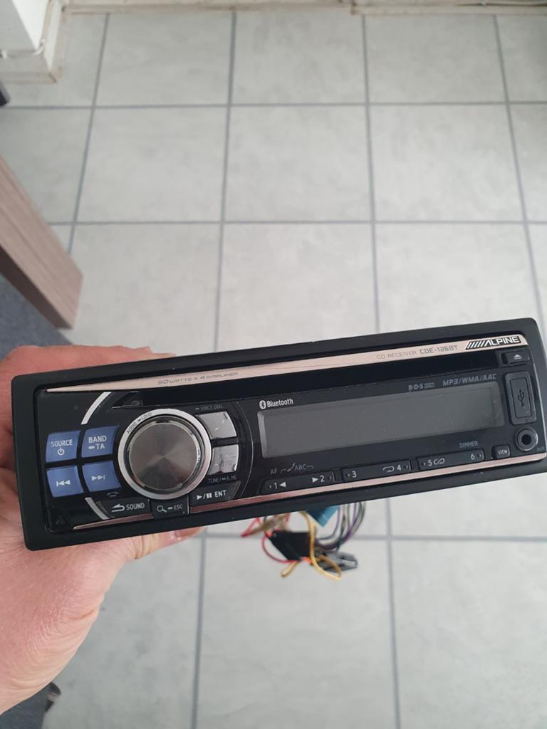 Alpine autoradio met bleutooth, Auto diversen, Autoradio's, Ophalen of Verzenden