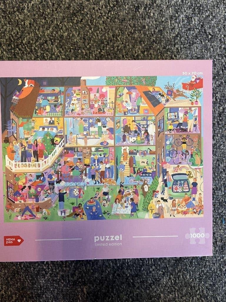 legpuzzel 1000 stukjes limited edition (Hema), Ophalen of Verzenden, 500 t/m 1500 stukjes, Nieuw, Legpuzzel