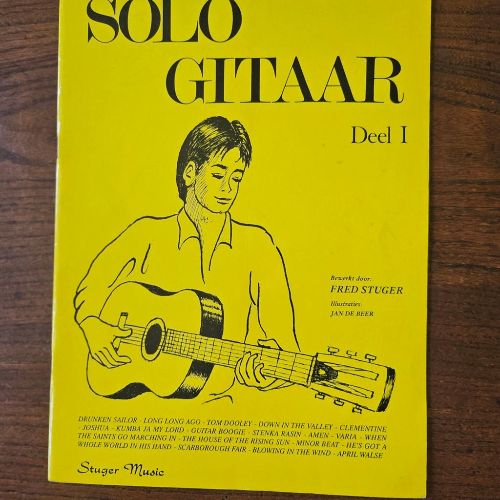 Solo Gitaar Deel I - Fred Stuger Gitaarboek, Ophalen of Verzenden