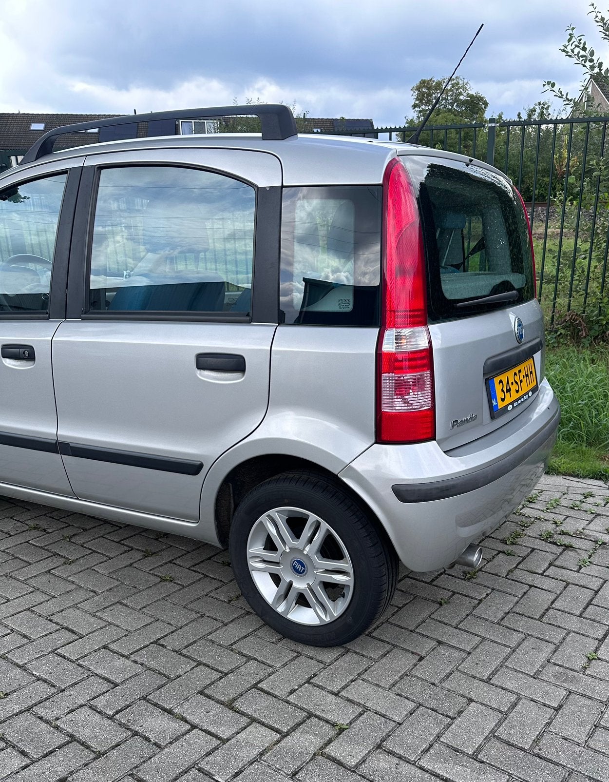 Fiat Panda 1.2 sportsound Grijs, nwe Apk, airco, sportvelgen, Voorwielaandrijving, Stof, Origineel Nederlands, Handgeschakeld