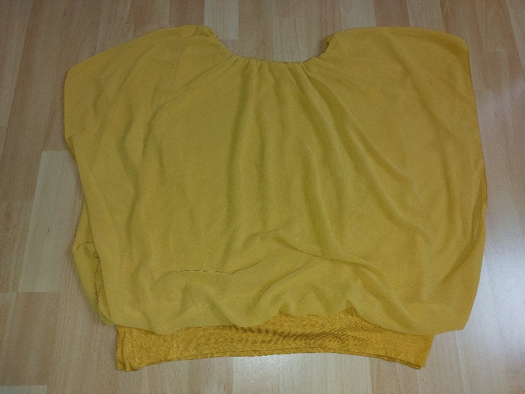 Geel voile t-shirt, Geel, Maat 46/48 (XL) of groter, Ophalen of Verzenden, Zo goed als nieuw
