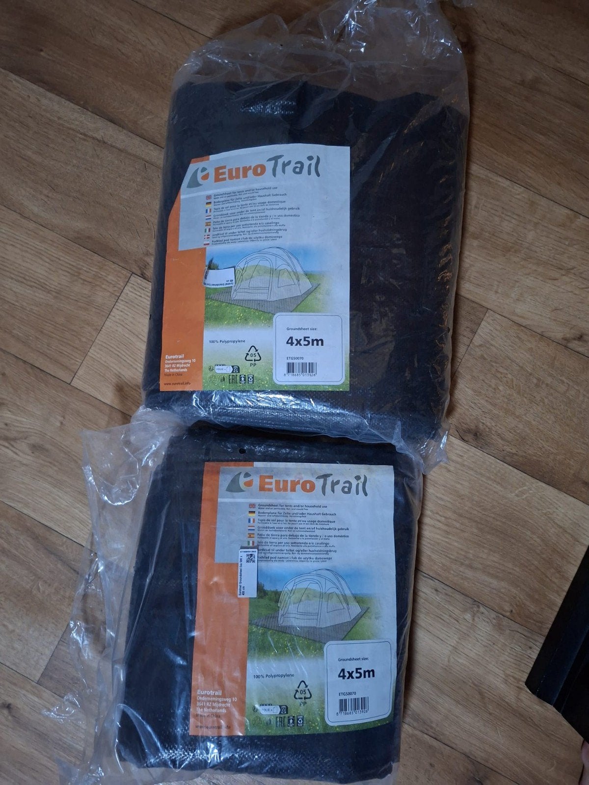 Euro Trail grondzeilen 4x5m - zo goed als nieuw, Caravans en Kamperen, Tentaccessoires, Ophalen of Verzenden, Zo goed als nieuw