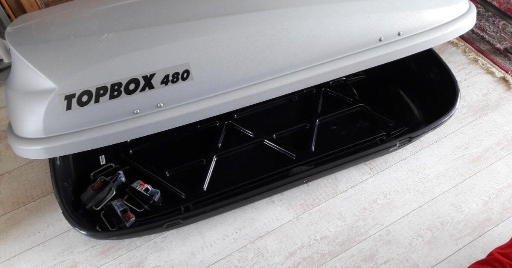 TE HUUR Bagagebox Topbox 480, Ophalen, Gebruikt