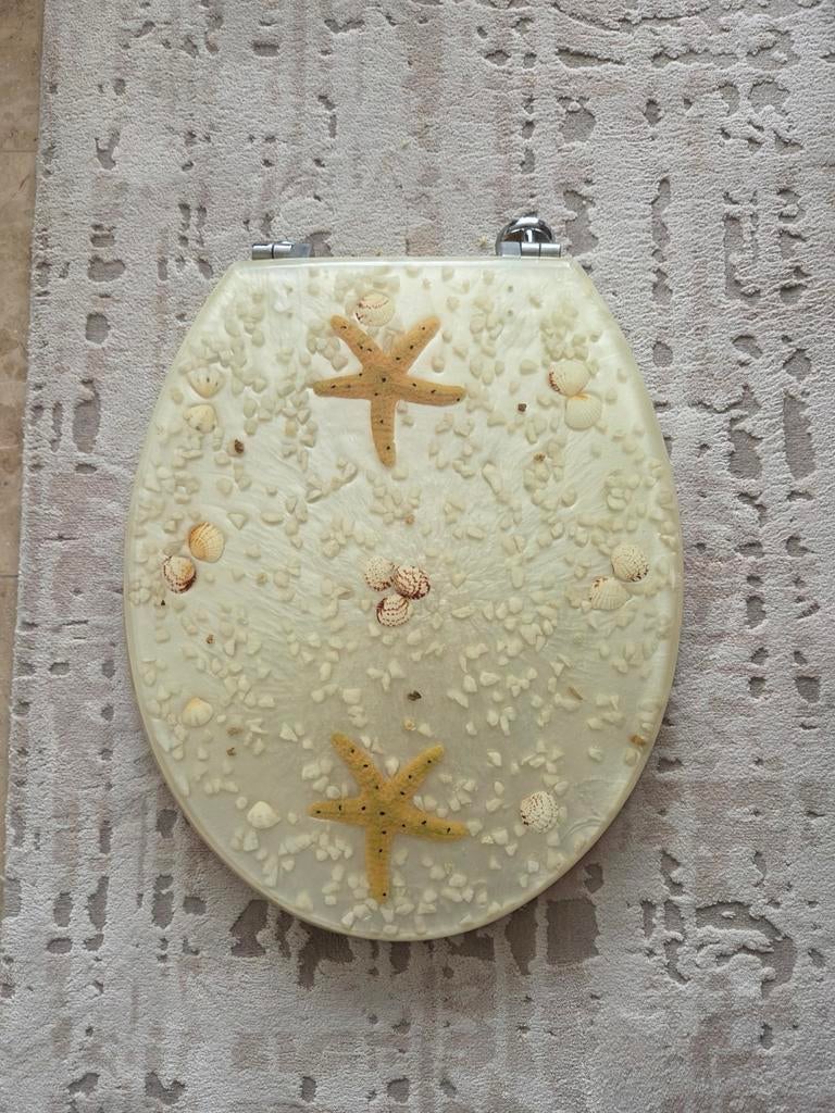 WC bril met schelpen en zeesterren, Ophalen of Verzenden