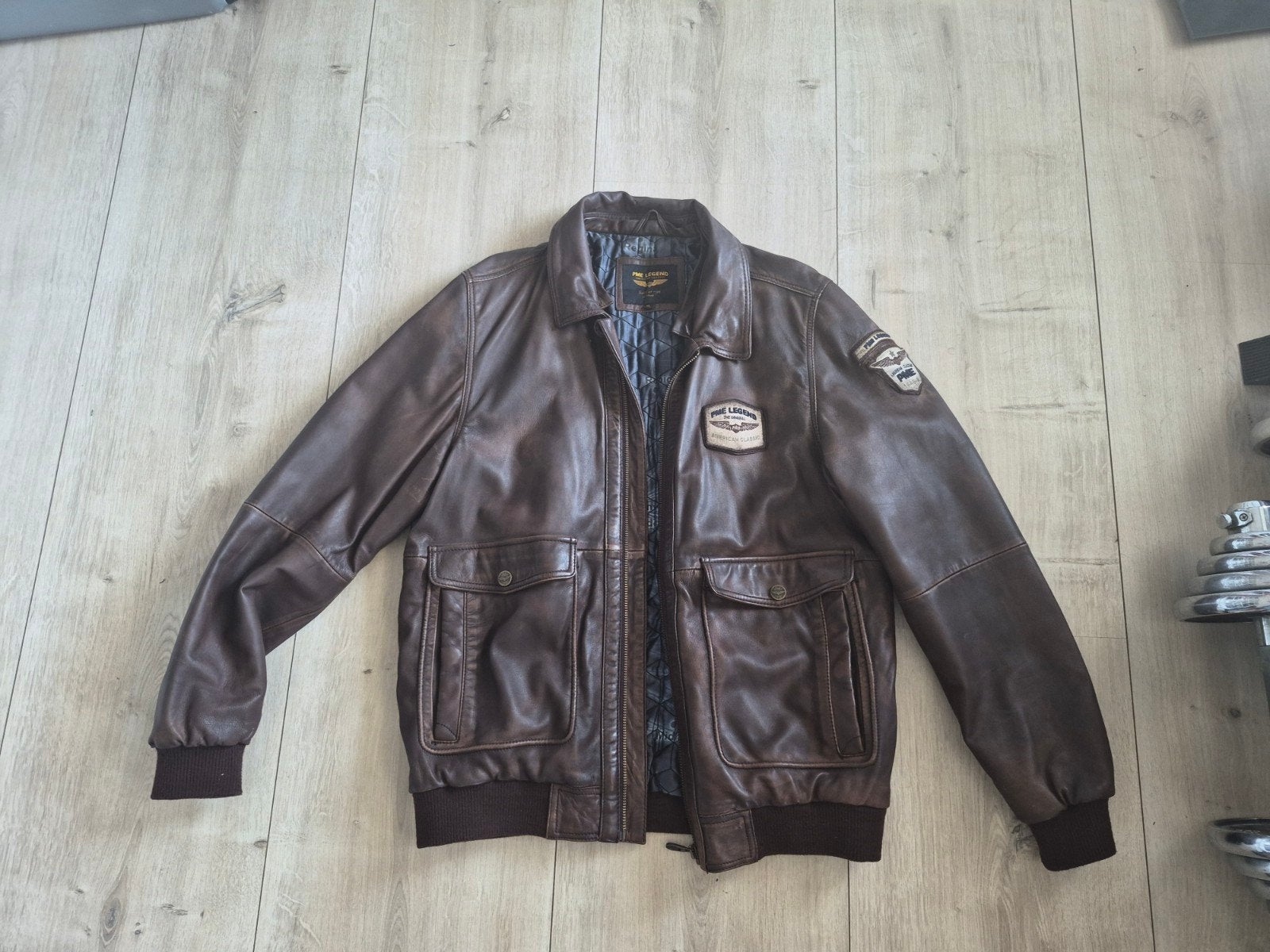 PME Legend Leren Jas Maat XL, Kleding | Heren, Jassen | Winter, Bruin, Maat 56/58 (XL), Ophalen of Verzenden, PME Legend