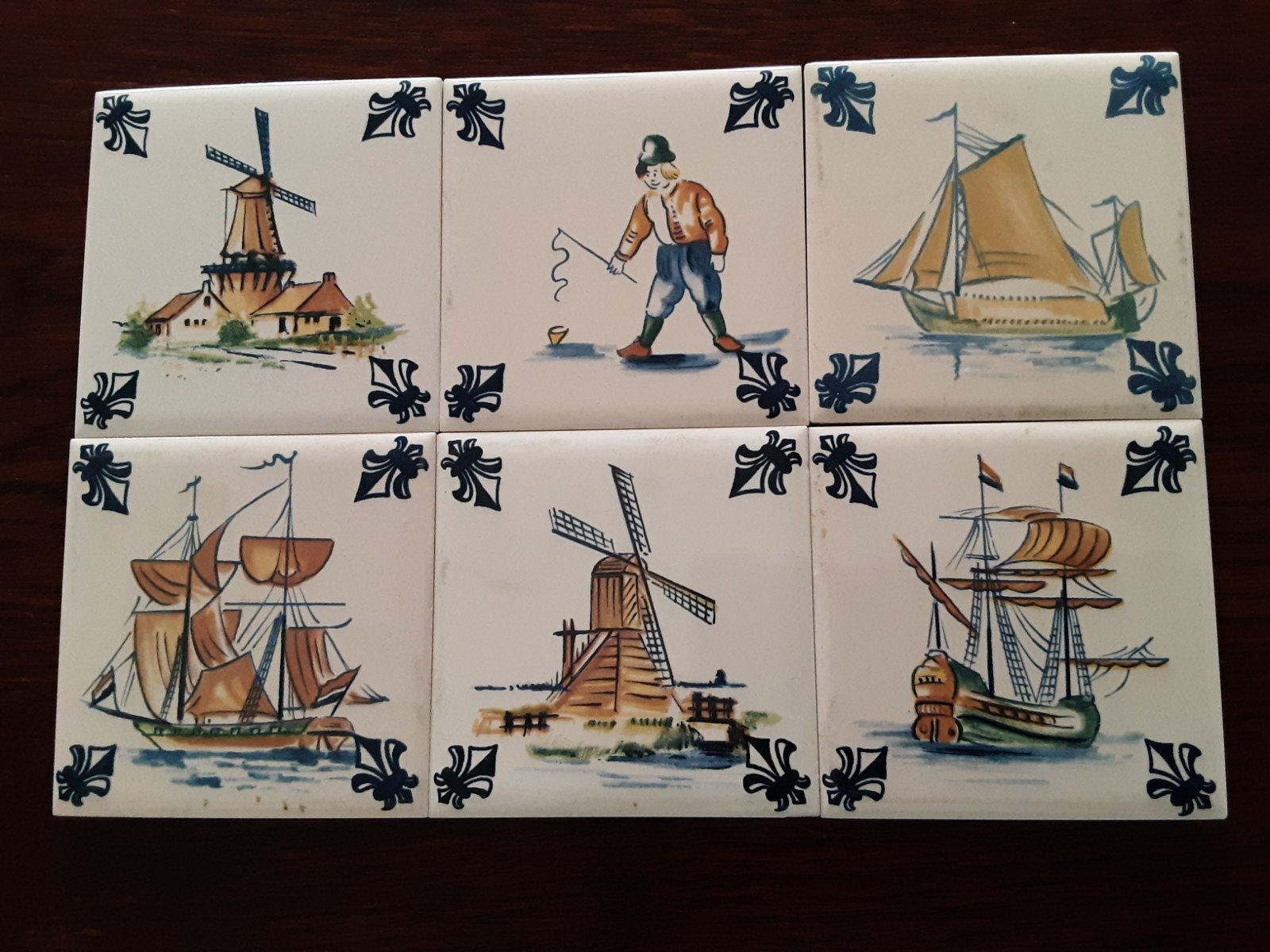 KLM Business Class Tegeltjes - Set van 6, Ophalen