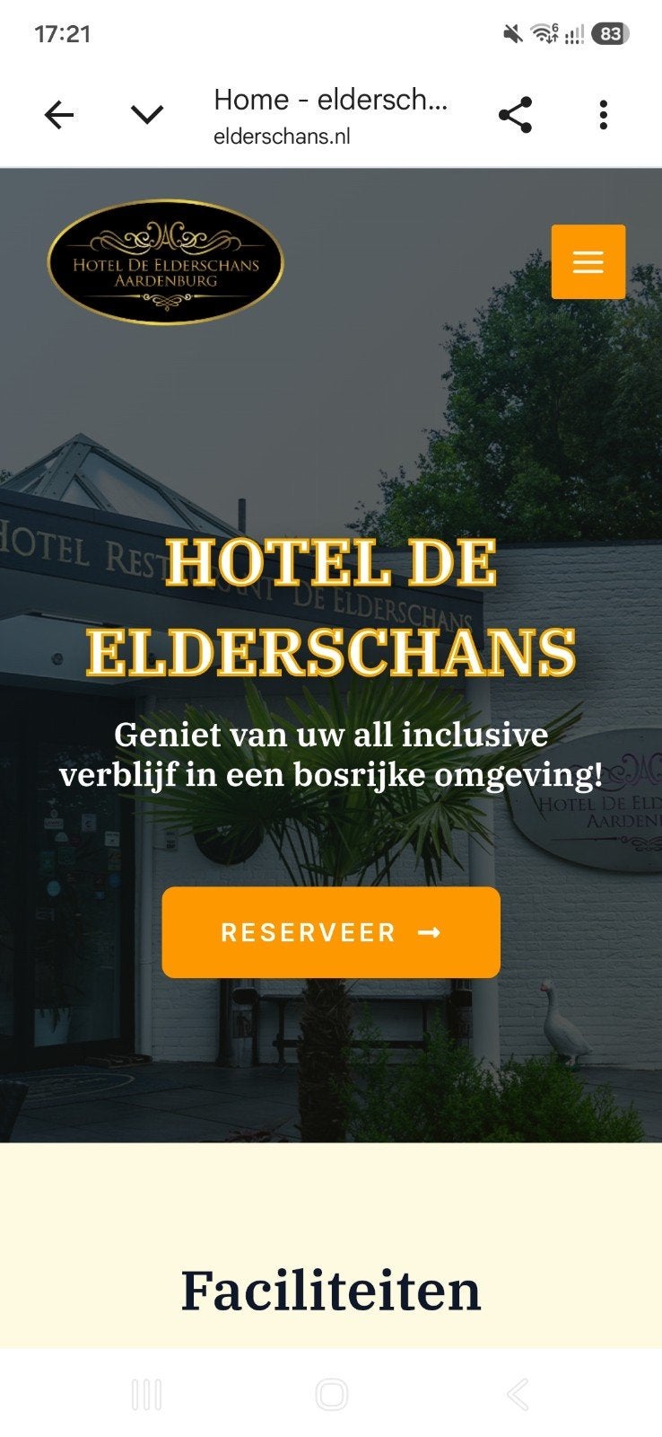 1 nacht De Elderschans (zaterdag 24 oktober), Tickets en Kaartjes, Twee personen, 1 overnachting