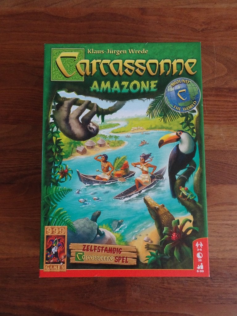 Carcassonne Amazone 999 games, Vijf spelers of meer, Ophalen of Verzenden, Gebruikt, 999-games