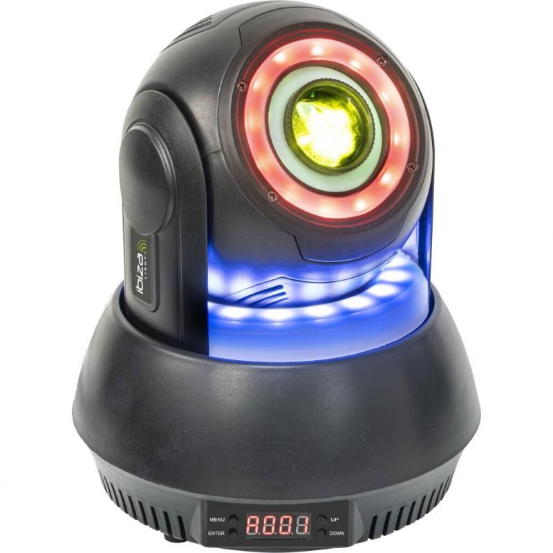 30W RGBW SPOT MOVING HEAD MET 7 GOBOS EN 3 LED RINGEN, ., Overige typen, Nieuw, Ophalen of Verzenden