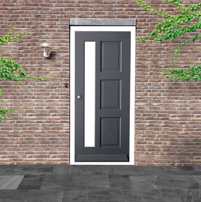 Houten voordeur Voorburg met isolatieglas Stomp, Niet ingevuld, 80 tot 100 cm, Niet ingevuld, Nieuw