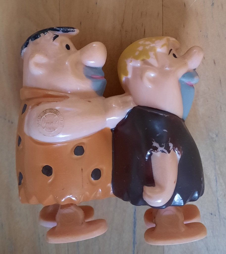 Vintage FLINTSTONES LOOPPOPPETJES, Verzamelen, Ophalen of Verzenden, Gebruikt