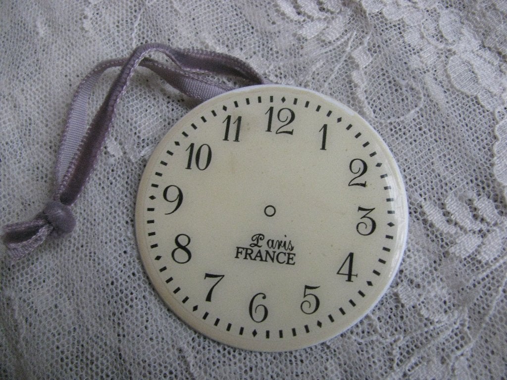 Emaille Decoratie Wijzerplaatje - 4.5 cm, Verzenden