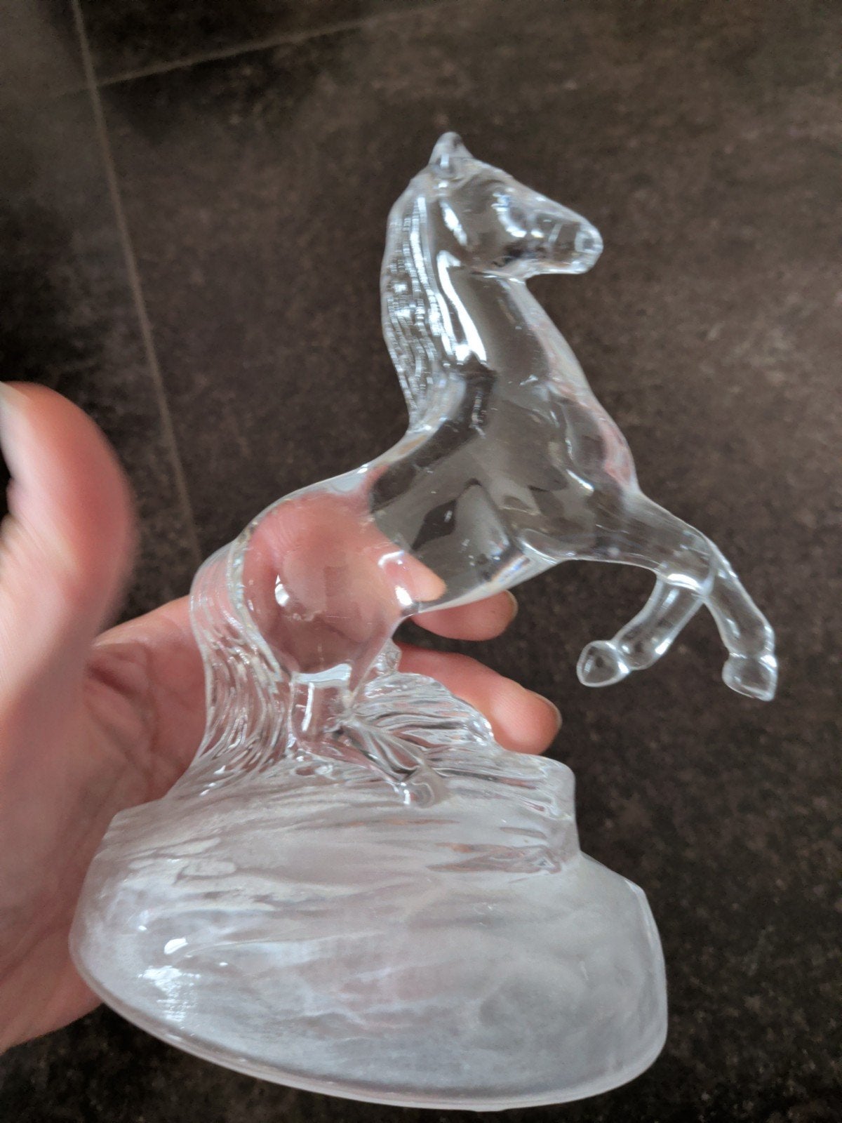 mooi kristallen paarden beeldje merk Cristal d'Arques. nieuw, Ophalen of Verzenden, Nieuw, Dier