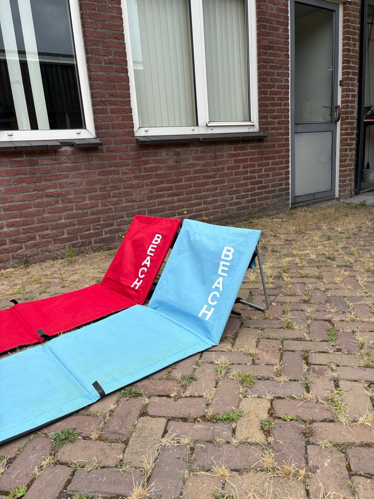 2 Opvouwbare strandmatten – ideaal voor strand, camping, par, Ophalen, Gebruikt