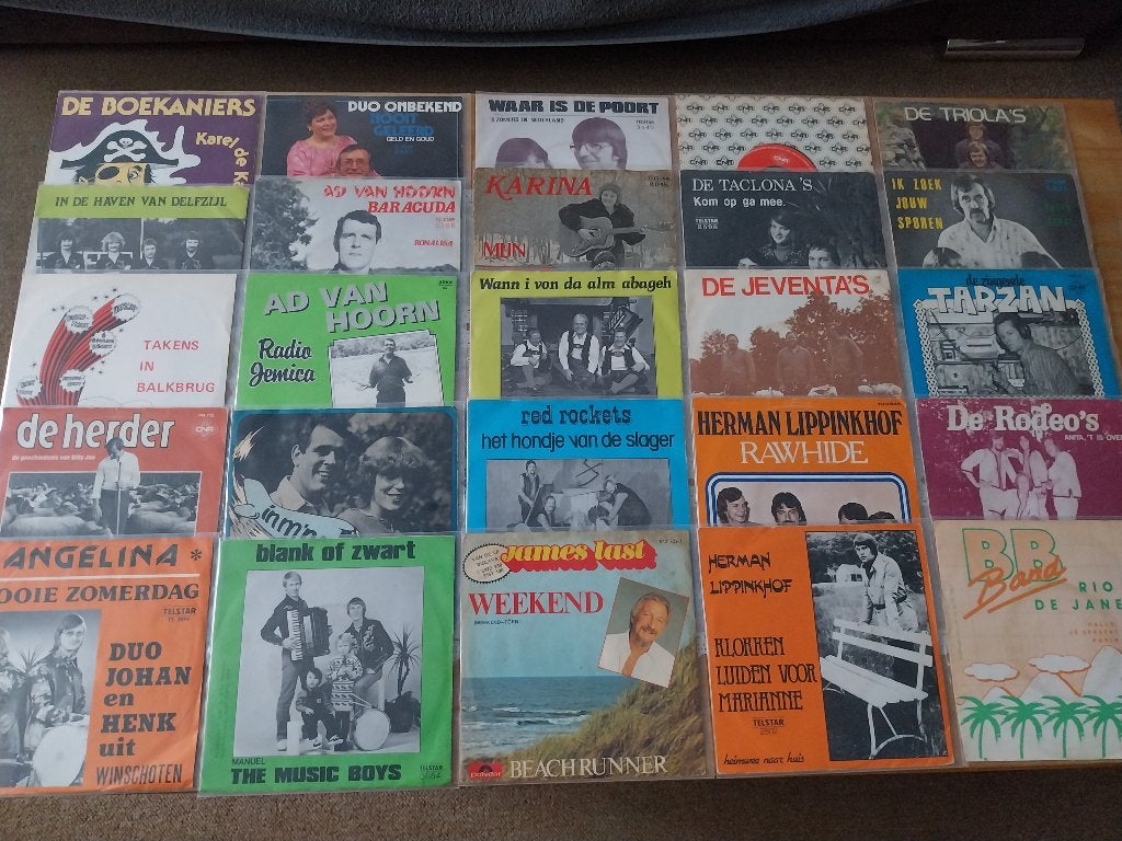 Verzameling piraten singles, Ophalen of Verzenden, Gebruikt, Overige formaten, Levenslied of Smartlap