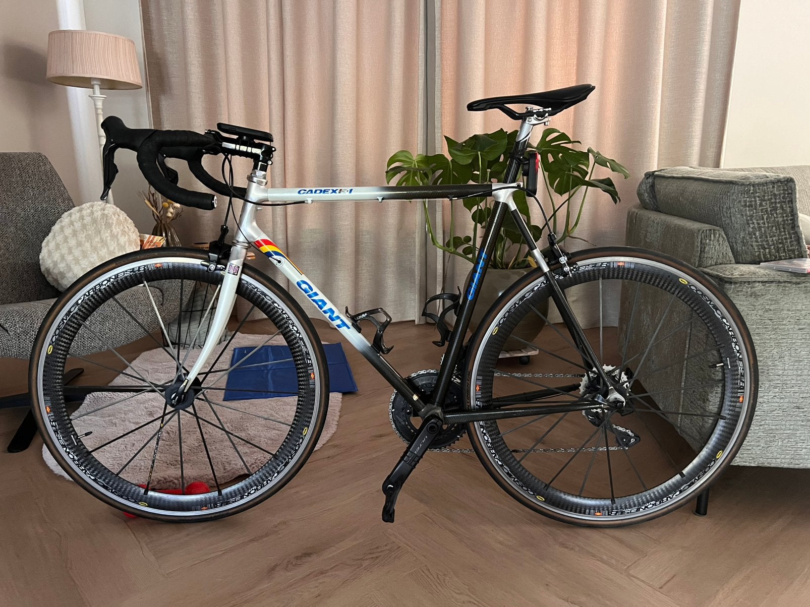 Retro project Giant cadex CFR-1 2x12 di2 Carbon wielen, Fietsen en Brommers, Fietsen | Racefietsen, Ophalen, 28 inch, Carbon, Velgrem