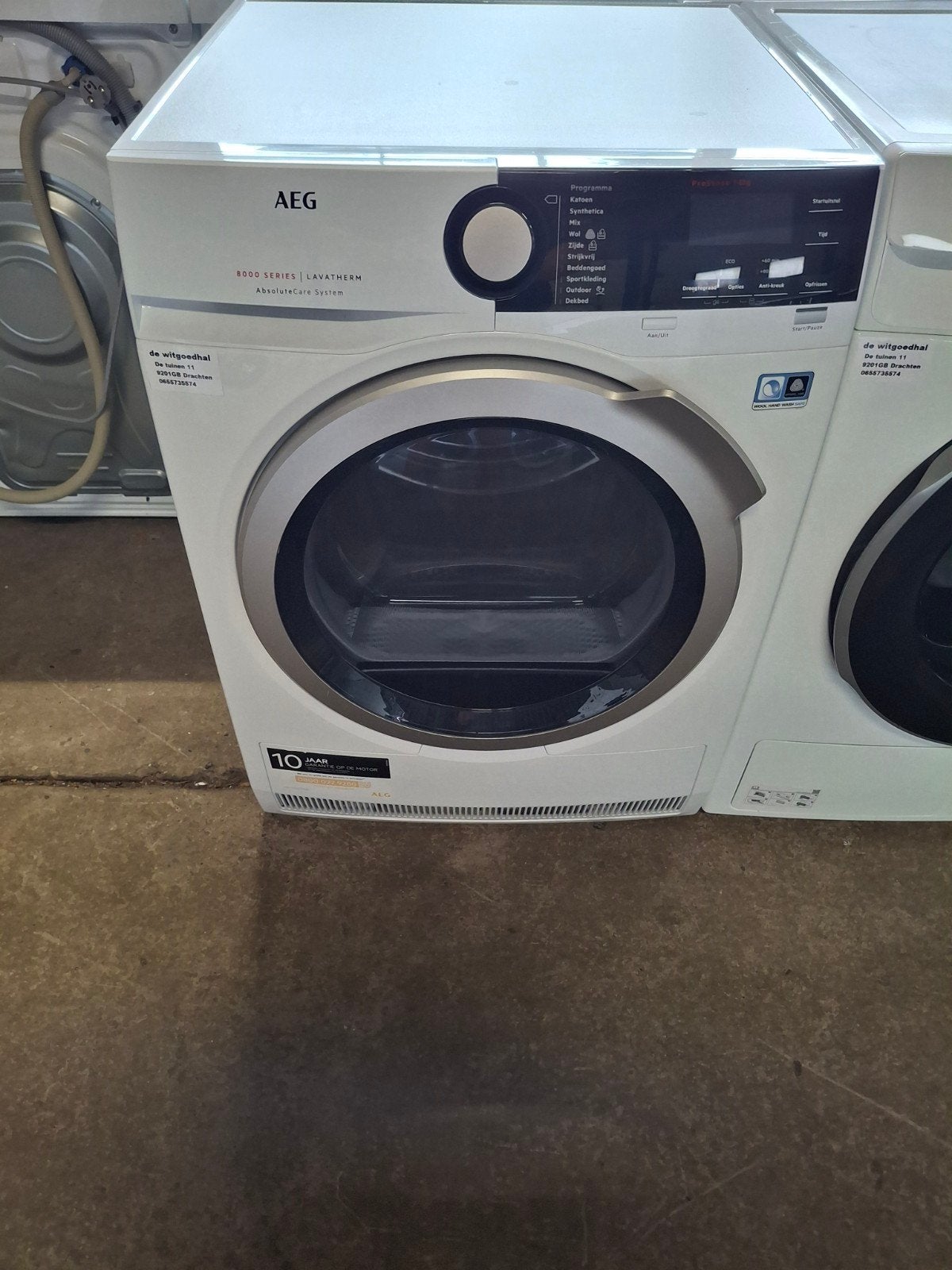 AEG Lavatherm 8000 Series Warmtepompdroger, Witgoed en Apparatuur, Wasdrogers, Electrolux Appliances AB, Anti-kreukfase, 8 tot 10 kg