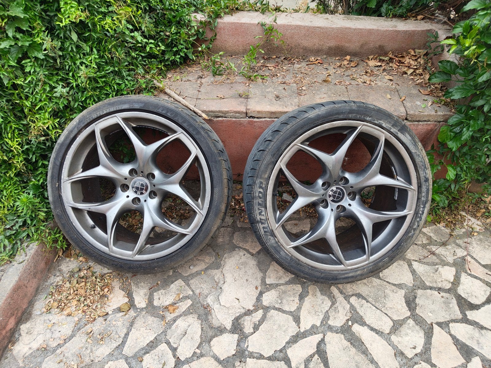 OEM BMW 21 inch breedset velgen - banden aan vervanging toe, Ophalen, Gebruikt, 285 mm, Banden en Velgen