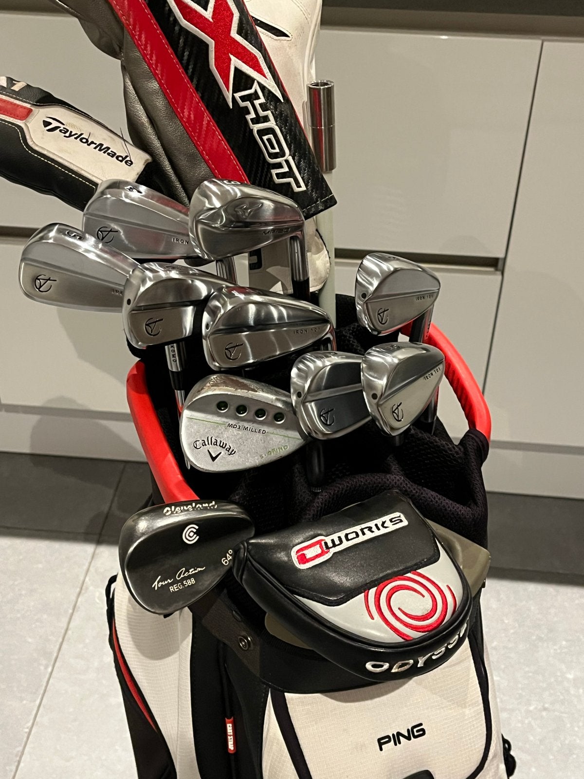 Complete golfset met Titleist tas, Ophalen, Gebruikt, Set, Overige merken