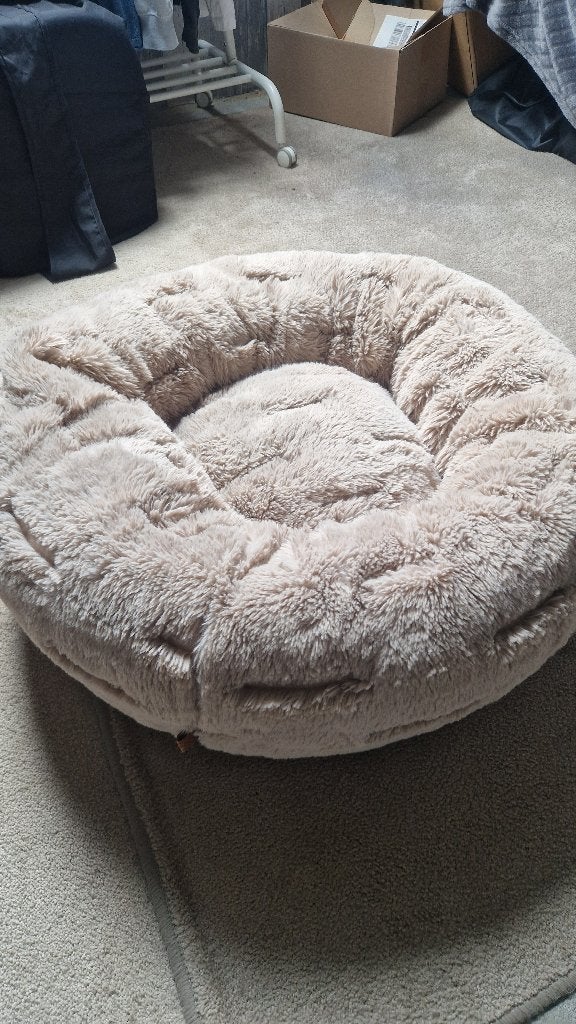 Hondenmand - ZGAN- Donut - Rond - Pluche, Ophalen, Zo goed als nieuw, Pluche