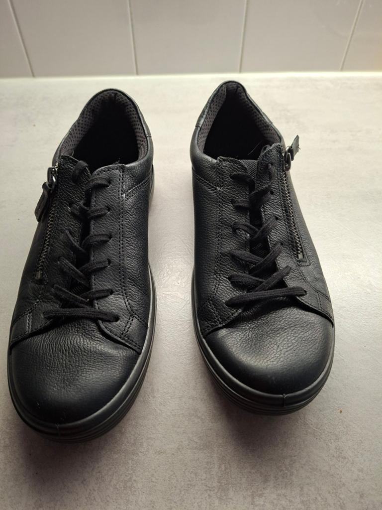 ECCO Dames Sneakers Zwart Maat 40, Zwart, ECCO, Ophalen of Verzenden, Sneakers of Gympen