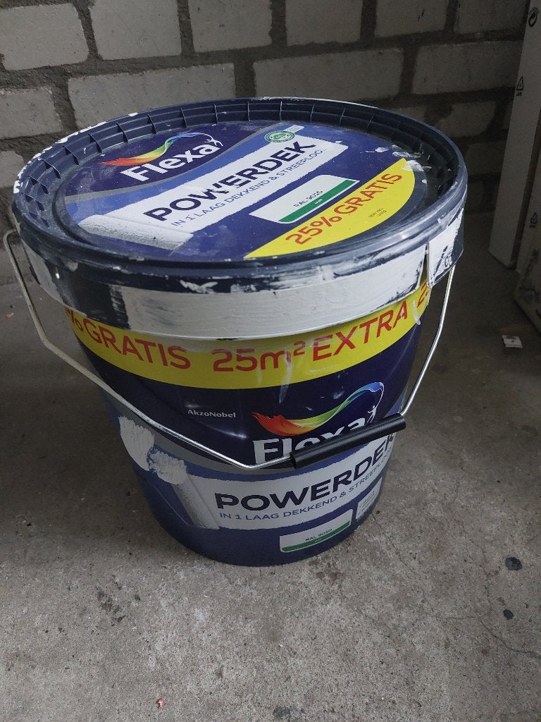 Flexa powerdek Muurverf ral9010, Ophalen, Wit