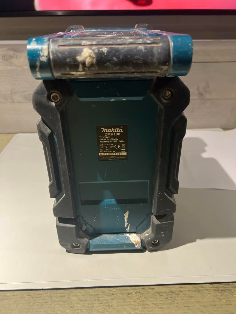 Makita DMR108 Bouwradio met Bluetooth - Gebruikt, N, Ophalen of Verzenden, Bouwradio, N